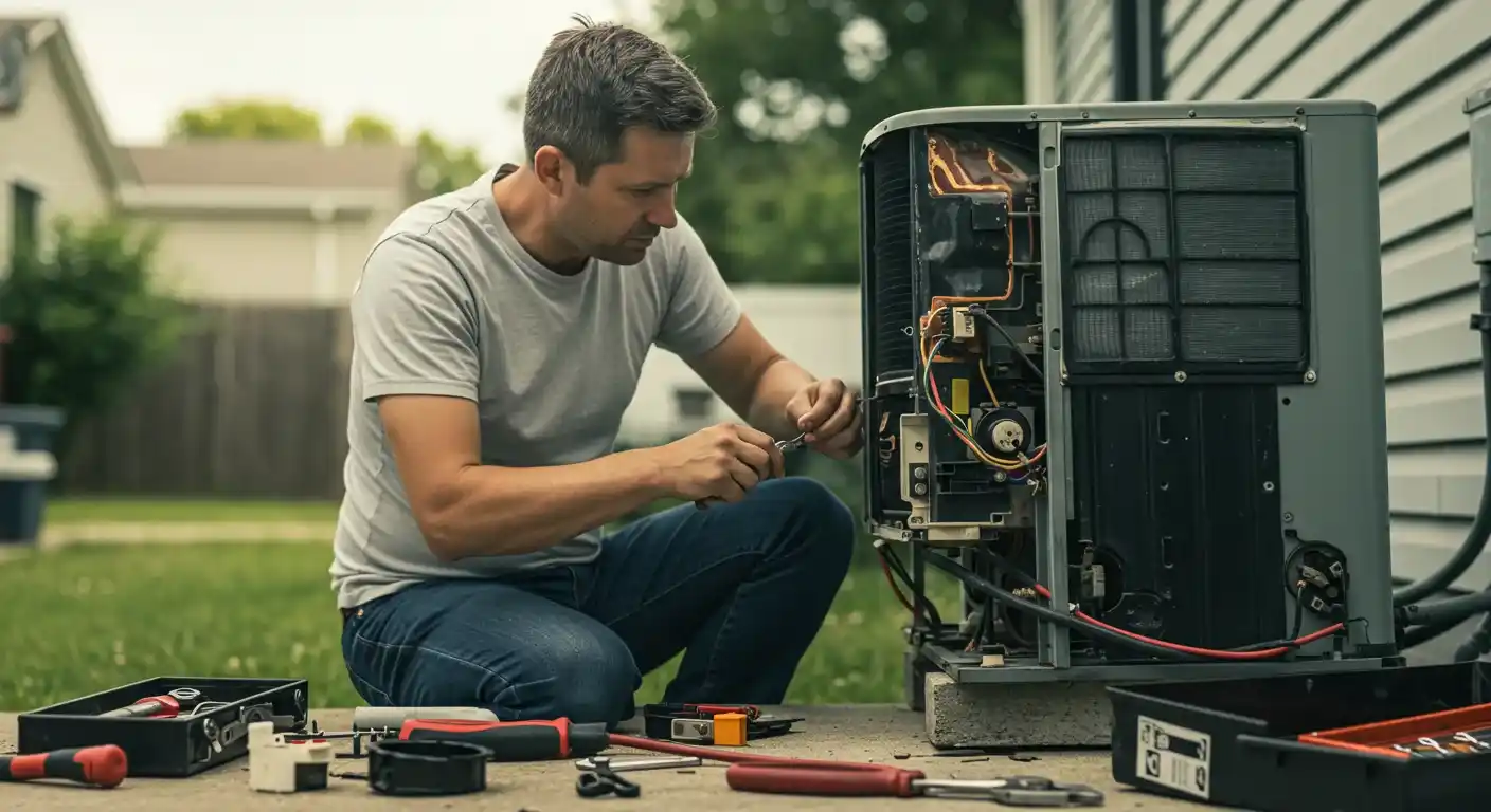 Reparo técnico em ar-condicionado split e convencional com diagnóstico preciso e peças originais em BH.